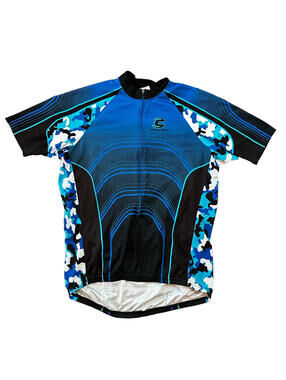 Vintage Cannondale Men’s Cycling Jersey Top 1/2 Zip Short Sleeve Size XL Blue 90